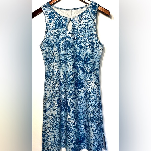 Nuu Muu hiking dress, exercise dress, stretchy, sleeveless, floral leaf print M - Picture 2 of 8